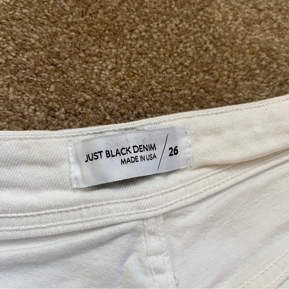 White Wide Leg Jeans - Picture 3 of 3